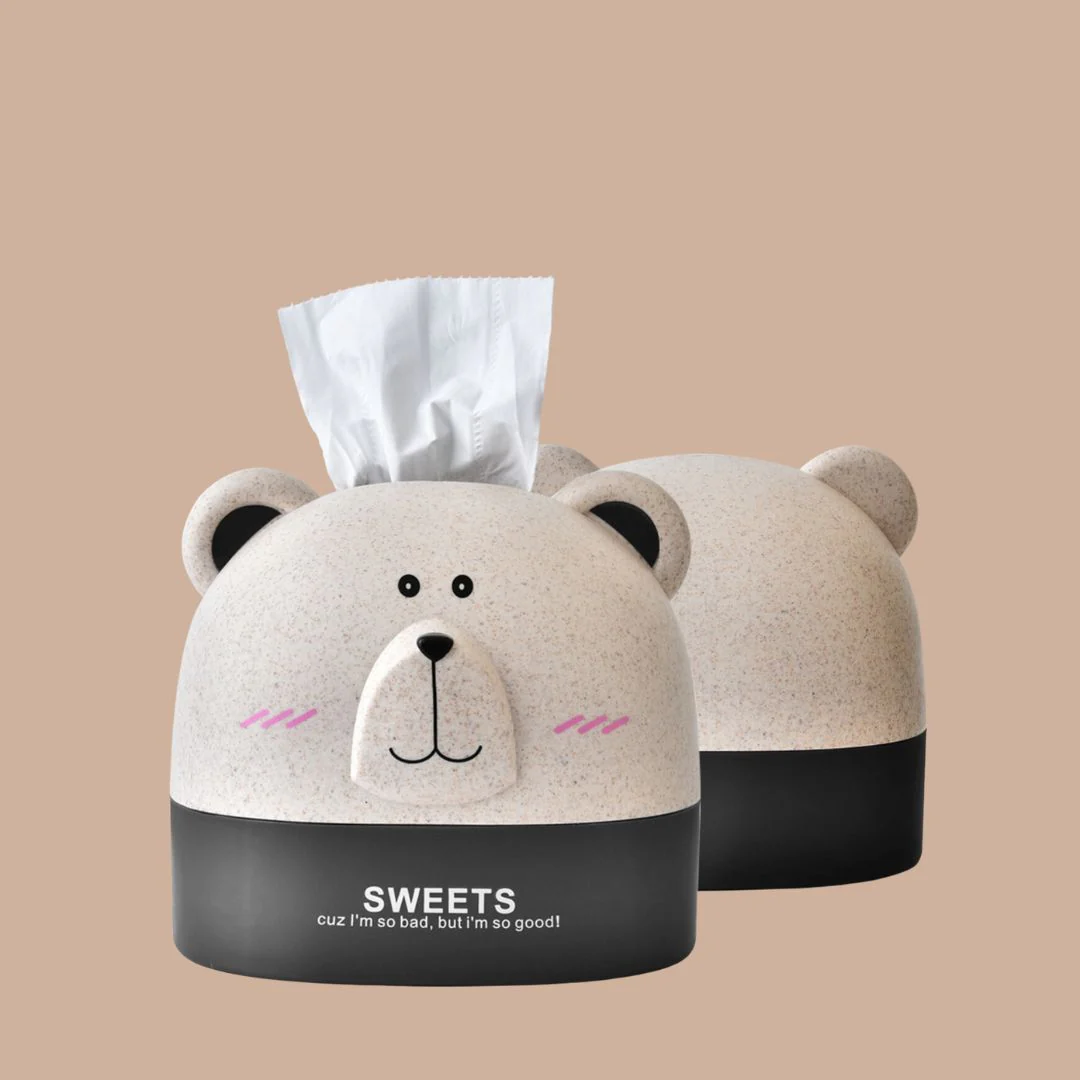 Cute Tissue Roll Box | Cartoon Design Tissue Dispenser Box - Image 2