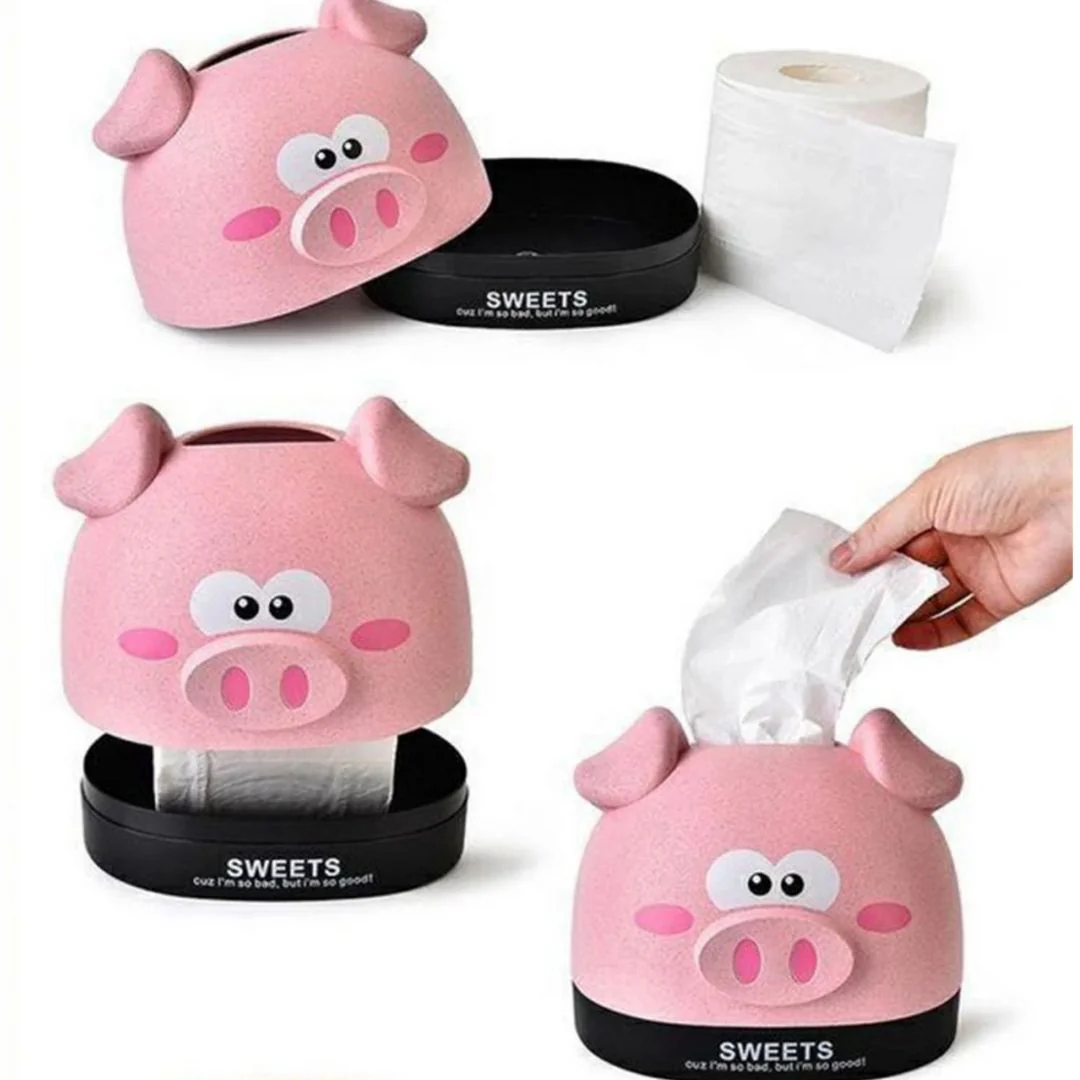 Cute Tissue Roll Box | Cartoon Design Tissue Dispenser Box - Image 7
