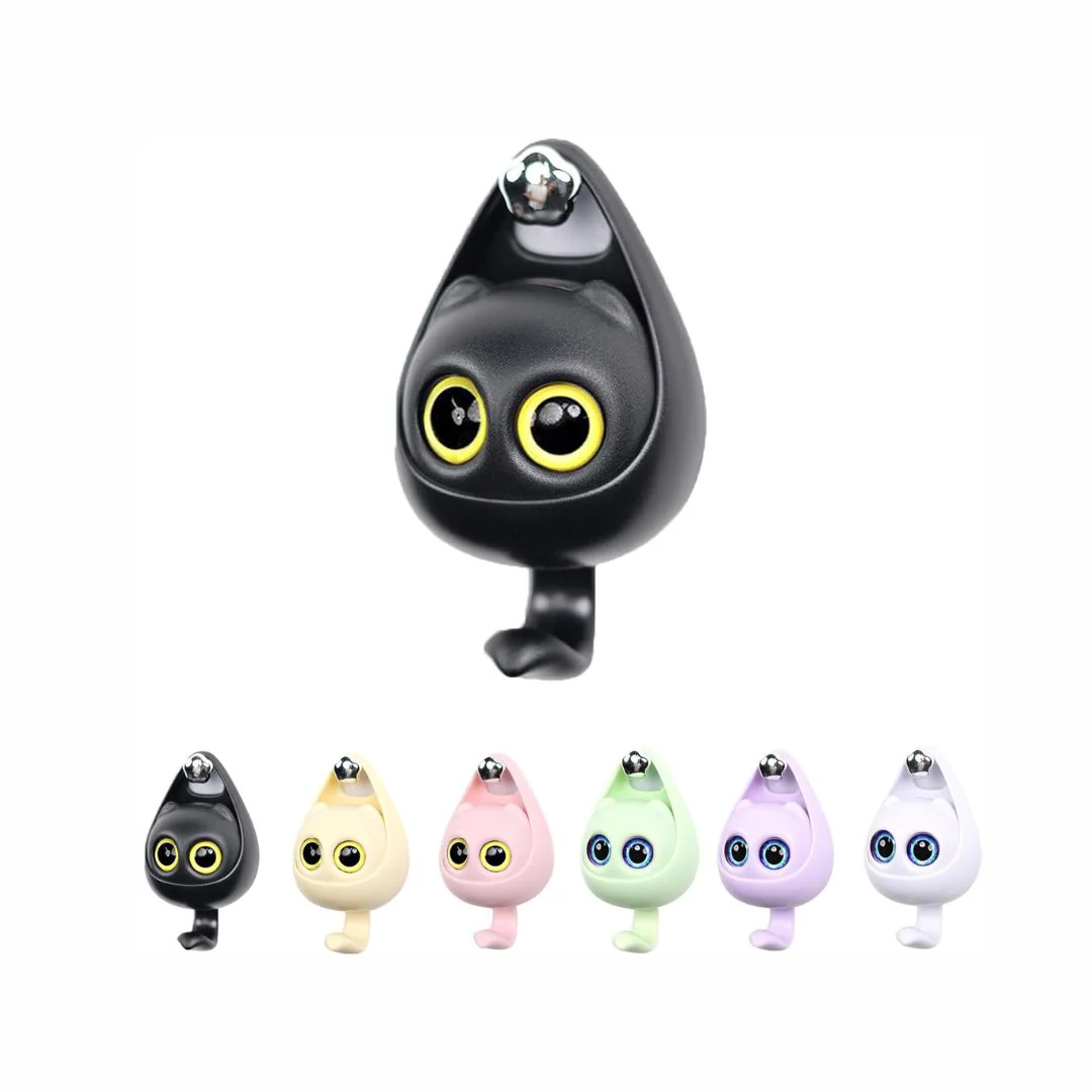 Cute Wink Cat Hooks | Wall Mounted Decoration Adhesive Wall Hook (Set of 2)