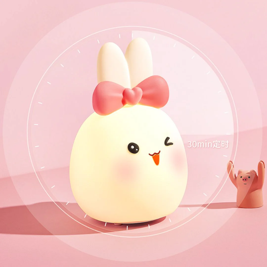 Cutesy Rabbit Lamp - Silicon LED Night Light - Image 5