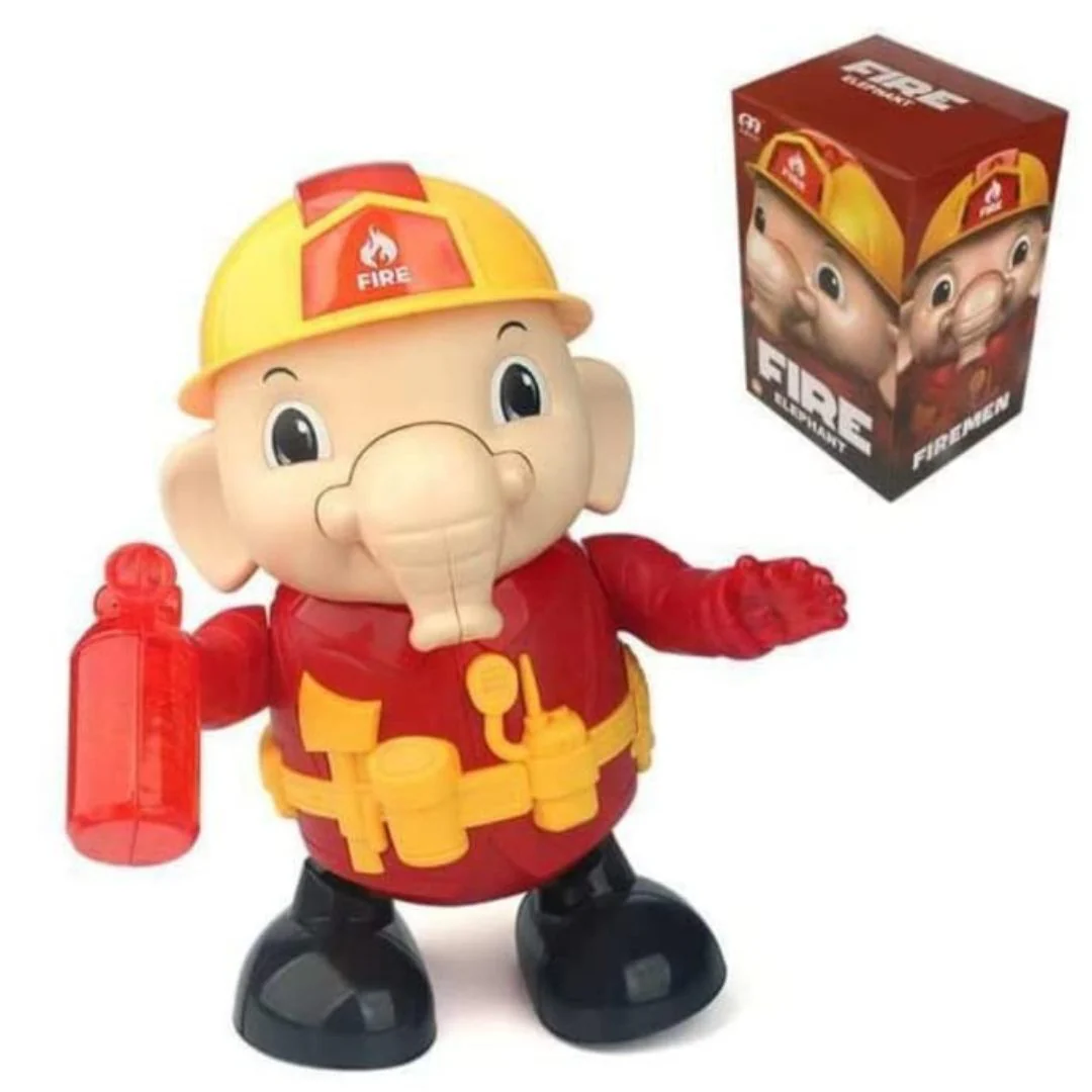 Dancing Elle - The Firefighter Elephant | Toy with Light and Music - Image 2