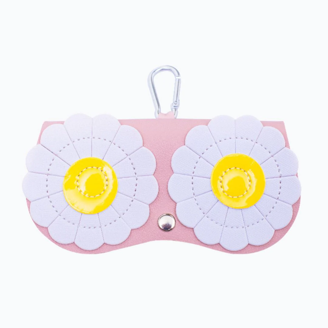 Dazzling Daisy Sunglass Case - Faux Leather - Image 9
