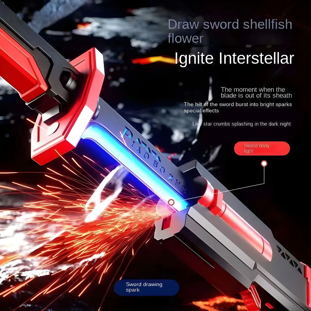 BlazeStrike LED Smoke Sword – Multicolor Light FX Toy - Image 4