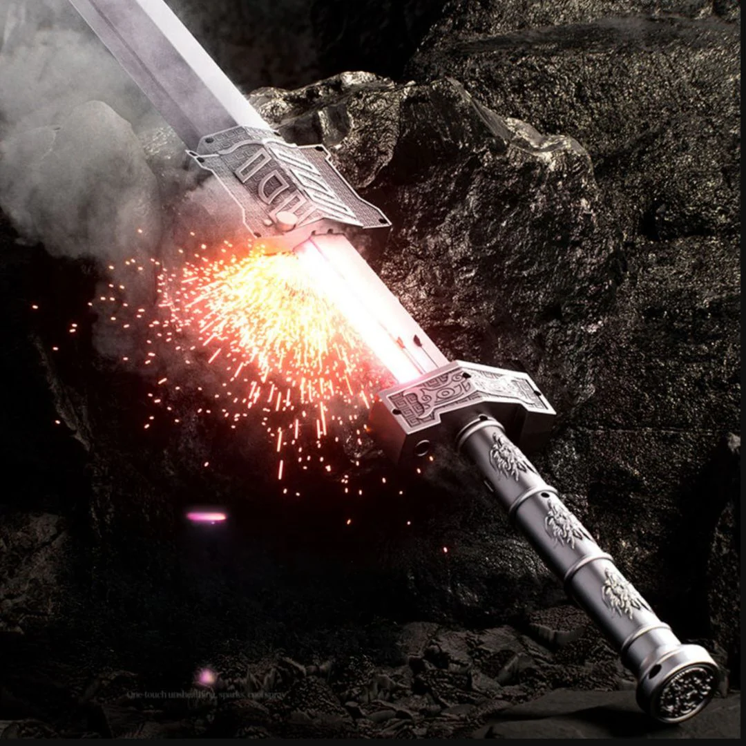 BlazeStrike LED Smoke Sword – Multicolor Light FX Toy - Image 8