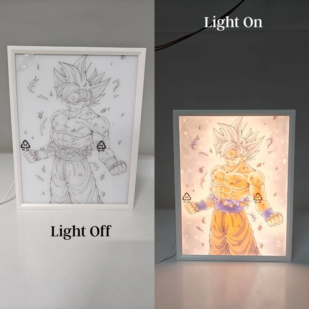 DBZ LED Light Painting | Epic Anime Glow Art - Image 3