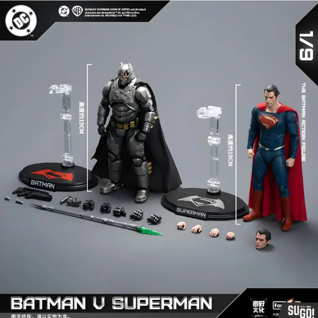 Batman And Superman Classic Edition Action Figure Set | Officially Licensed - Image 2