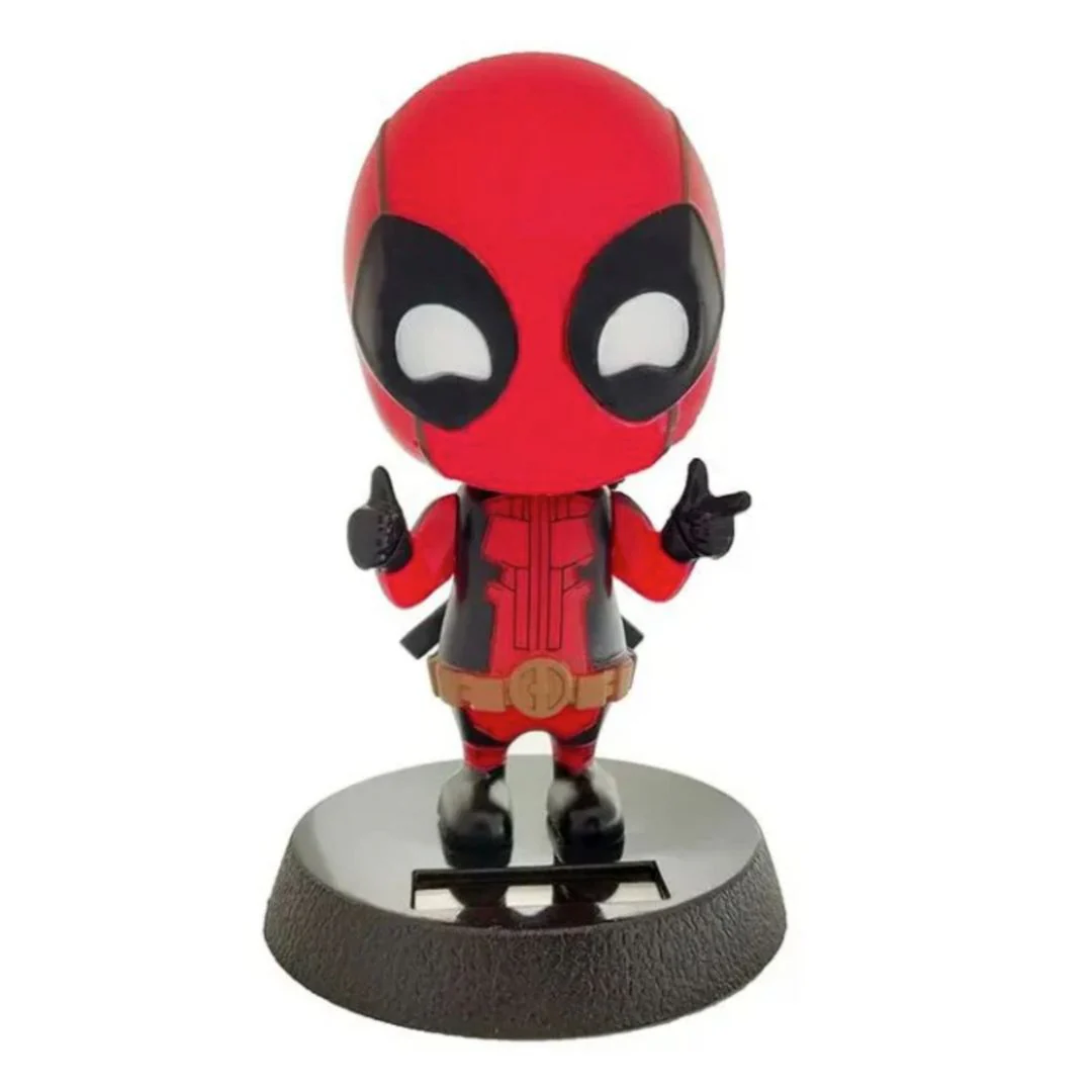Deadpool Solar-Powered Bobblehead | Quirky Dashboard & Desk Accessories - Image 3