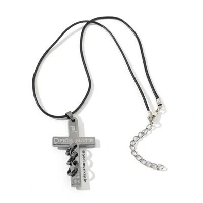 Death Note Necklace - Anime Metal Cross - Image 2