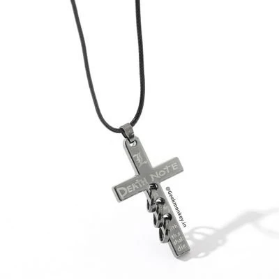 Death Note Necklace - Anime Metal Cross - Image 4