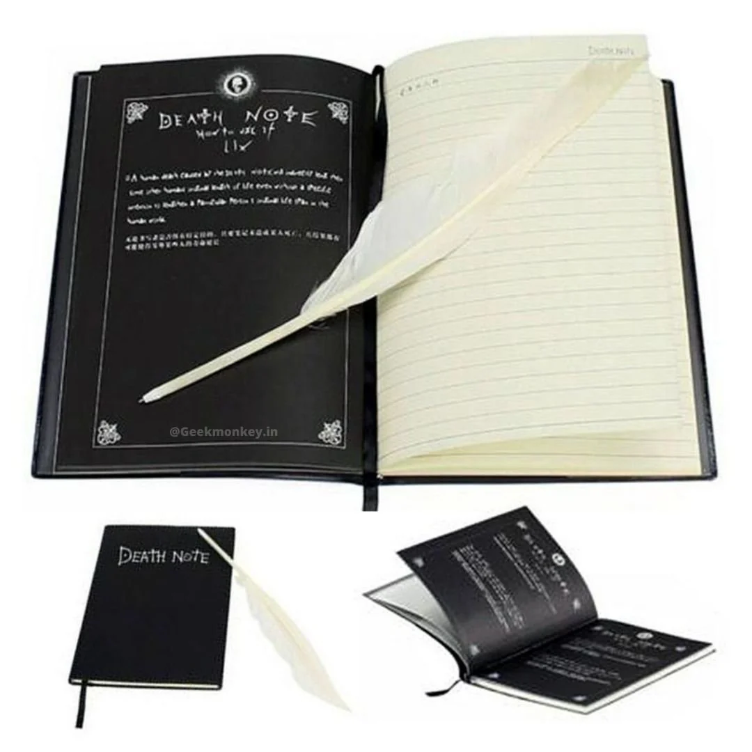Buy Death Note Notebook with Pen | Leather Cover | Free Pen With Diary - Image 2