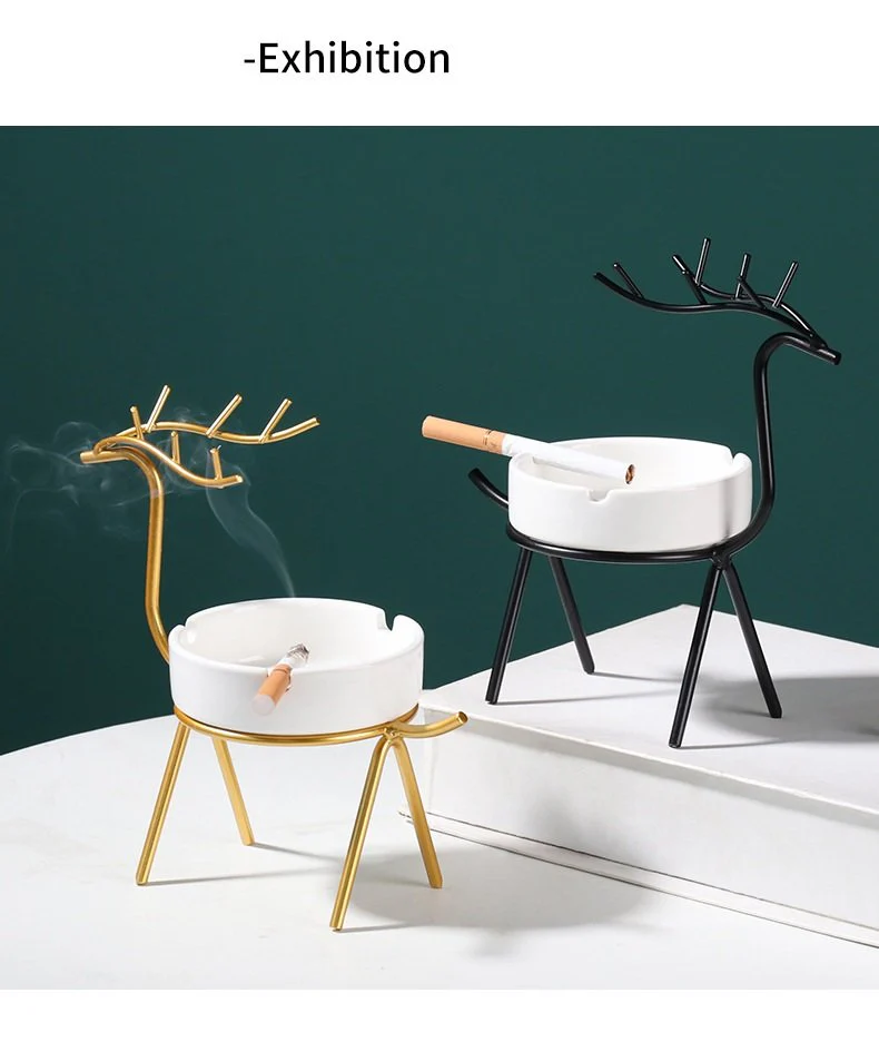 Deer Ashtray | Moose and Antler Trays | Cigarette Holder - Image 5