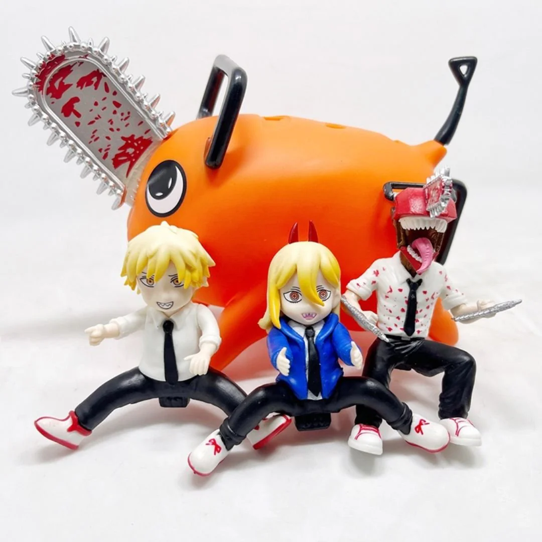 Amazing Denzi Riding Pochita Figurine Set | The ChainSaw Man Figurines [Anime Gifts] - Image 4