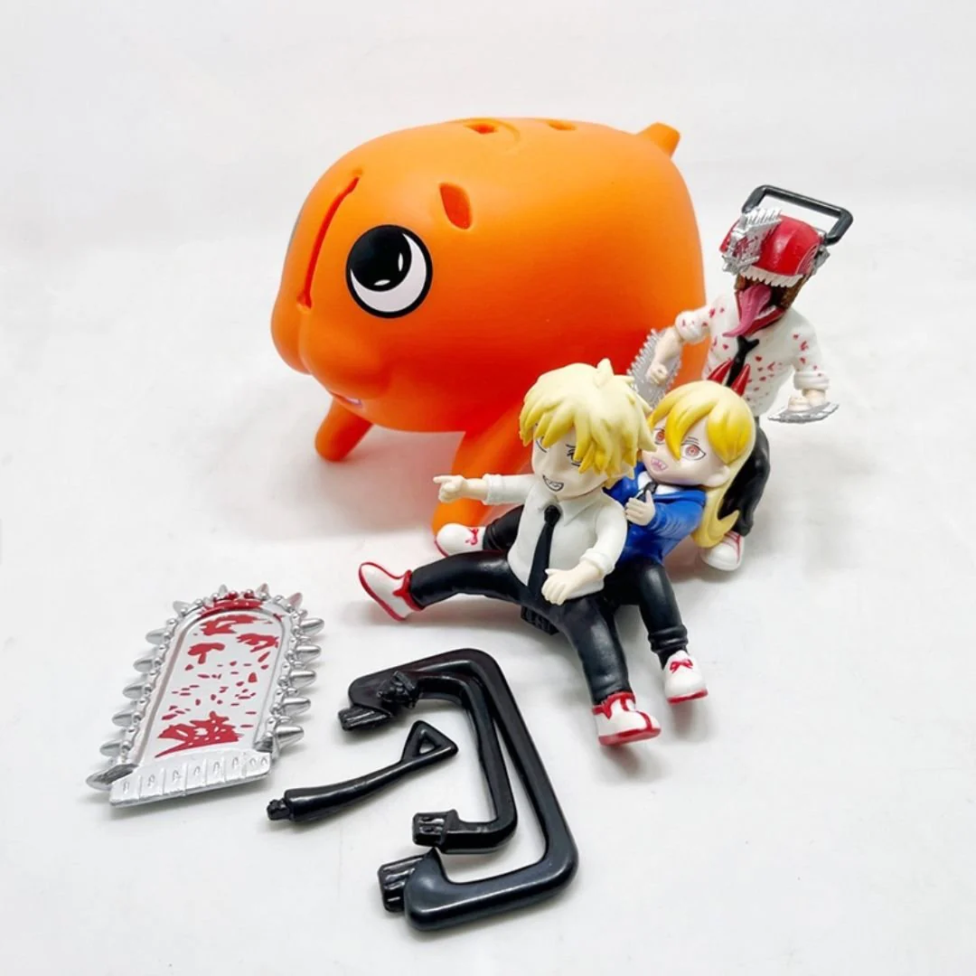 Amazing Denzi Riding Pochita Figurine Set | The ChainSaw Man Figurines [Anime Gifts] - Image 5