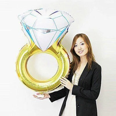 Diamond Ring Foil Balloons Inflatable - Image 4