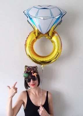 Diamond Ring Foil Balloons Inflatable - Image 5