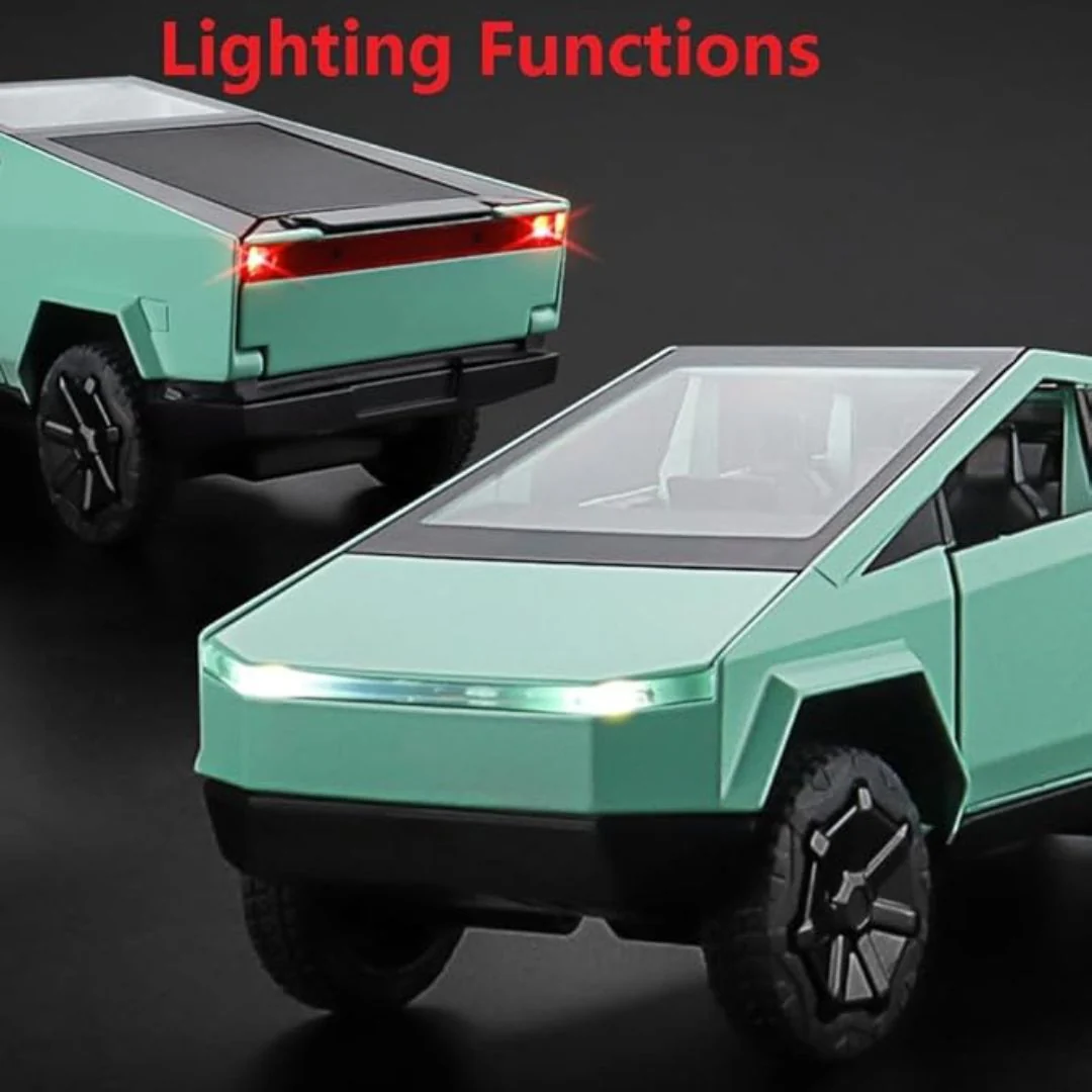 Die-Cast RV Trailer | 1 : 32 Pickup Truck with Motorcycle - Image 5
