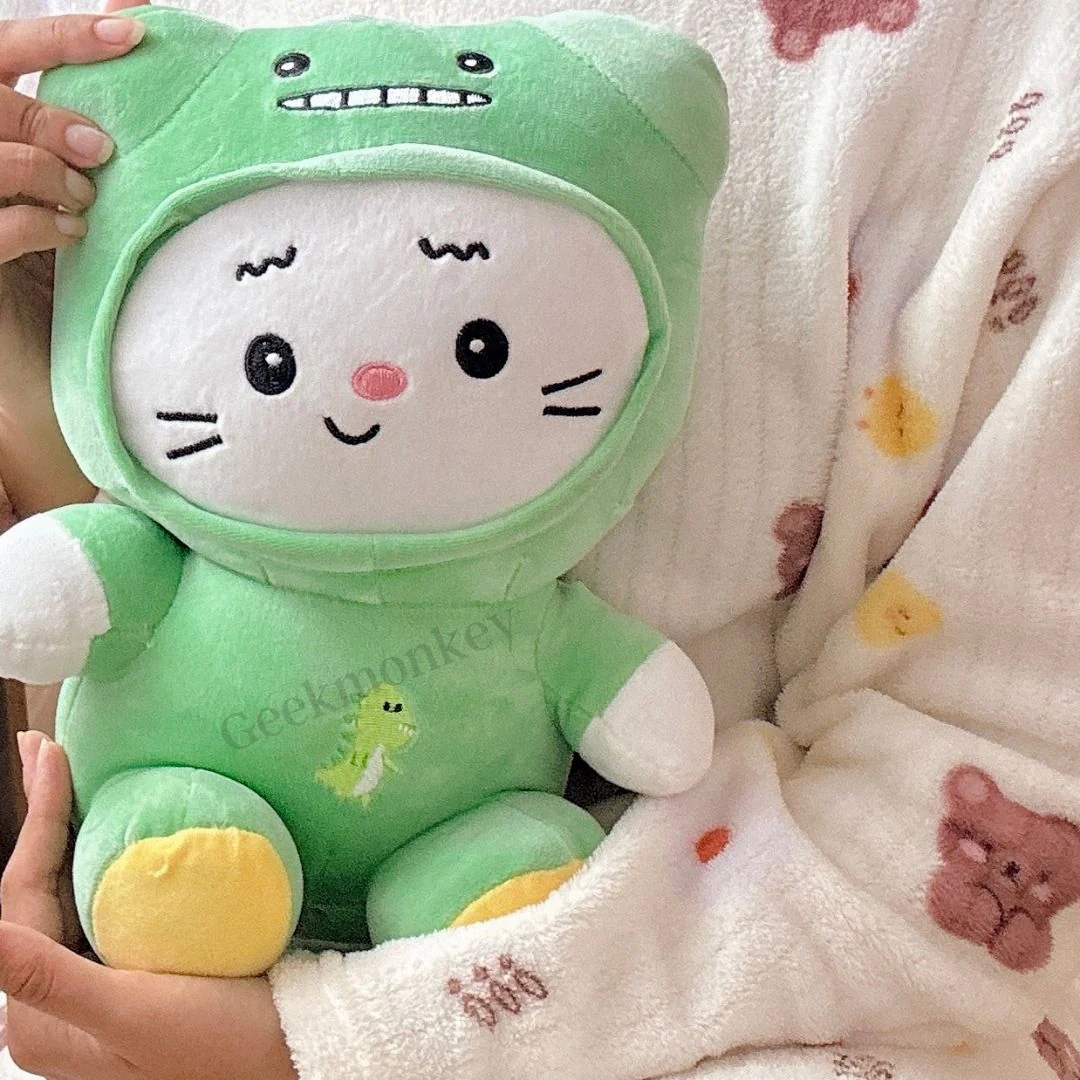 Dinosaur Hoodie Cat Plush - The Ultimate Cuddle Companion [30 cm] - Image 3