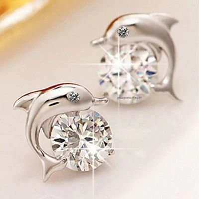 Cute Dolphin Ear Studs