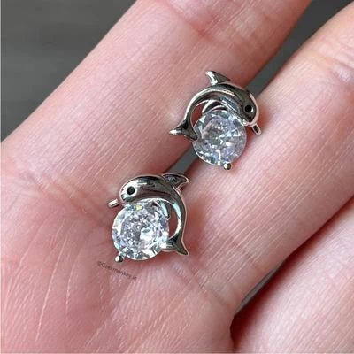 Cute Dolphin Ear Studs - Image 5