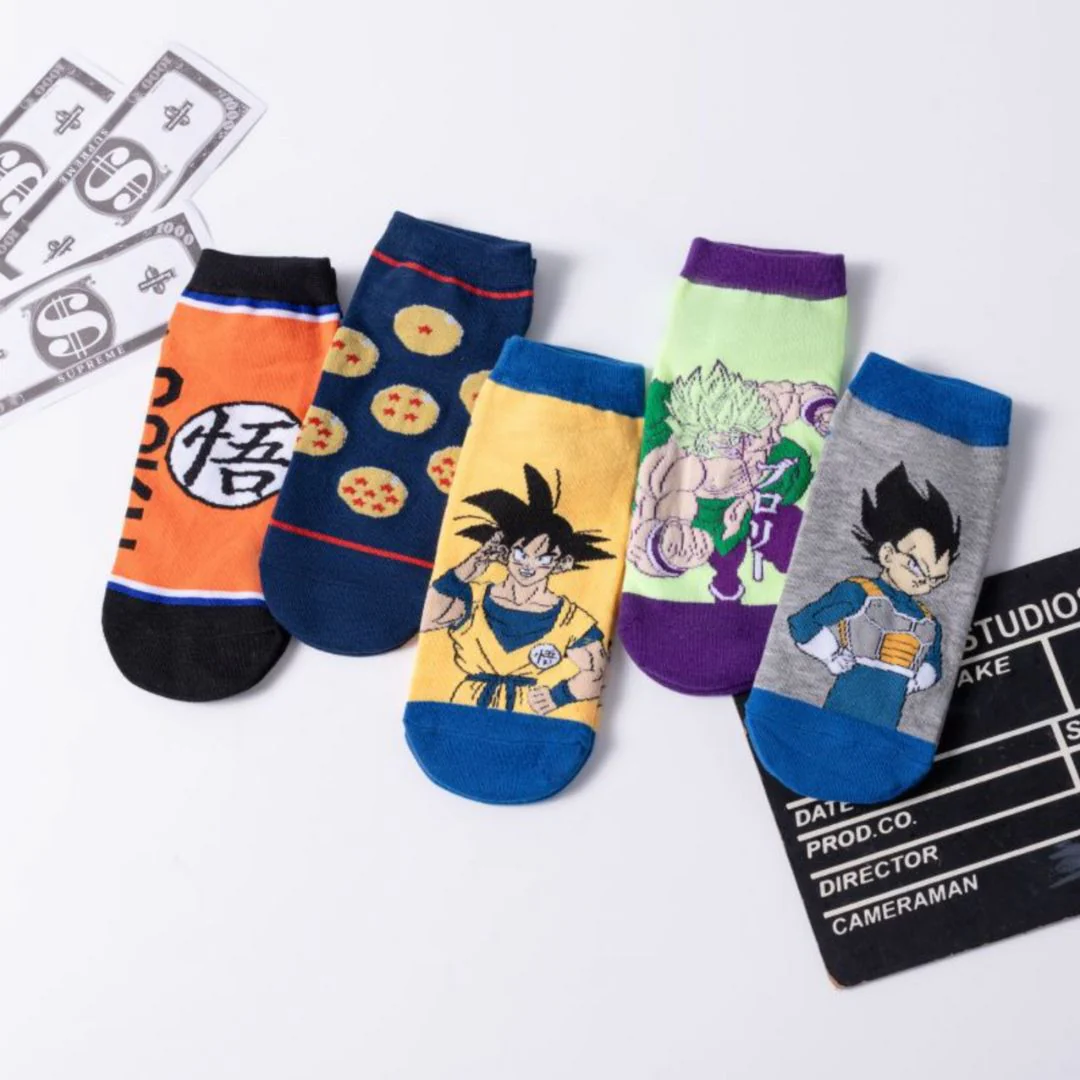 Dragon Ball Z Ankle Socks (Set of 5) | Soxy Anime Gift Set