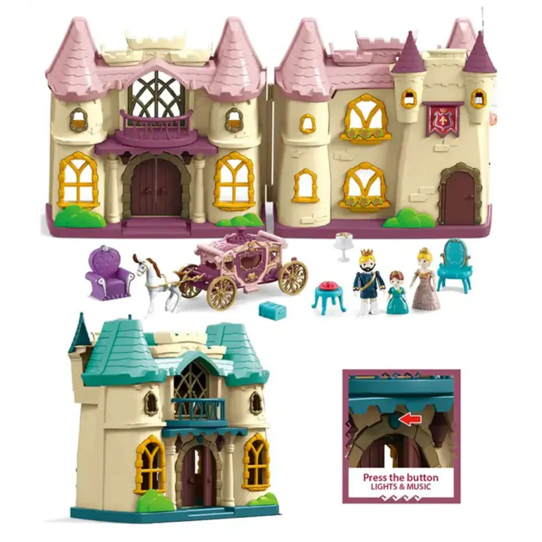 Dream Castle Doll House Play Set With Accessories - Image 3