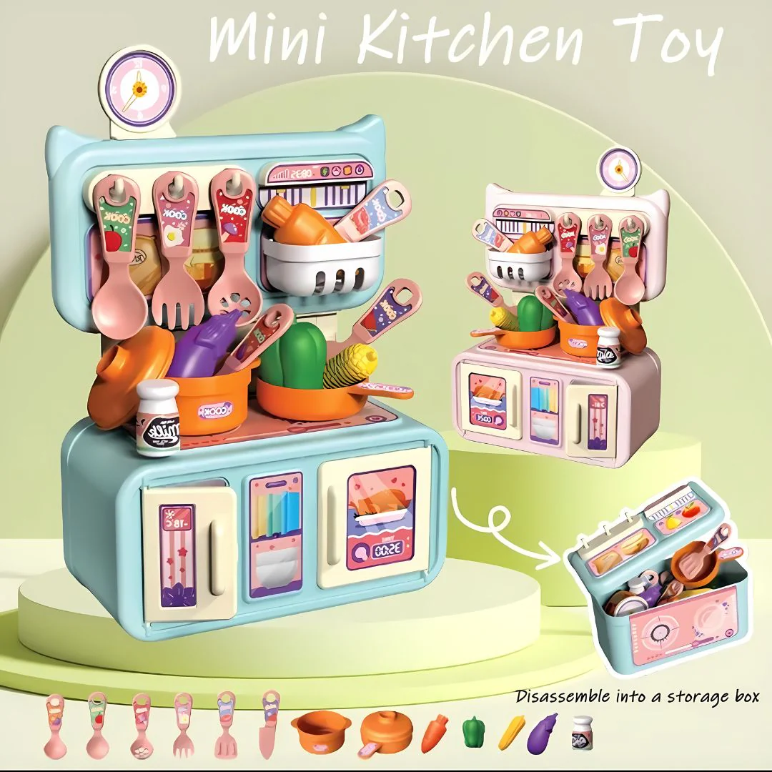 Dream Kitchen Set Toy | Plastic Pretend Play Set - Image 2