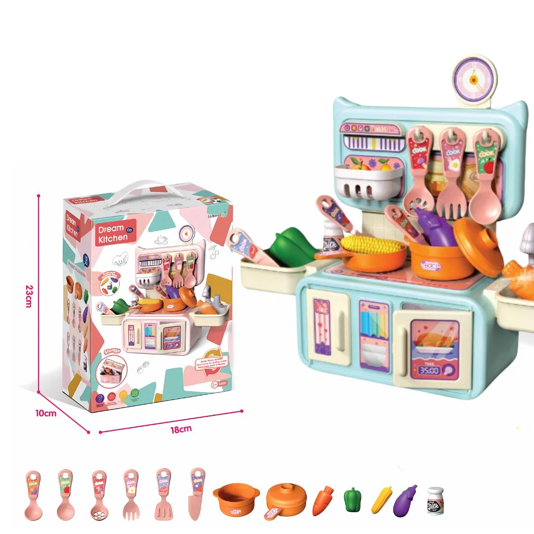 Dream Kitchen Set Toy | Plastic Pretend Play Set - Image 3