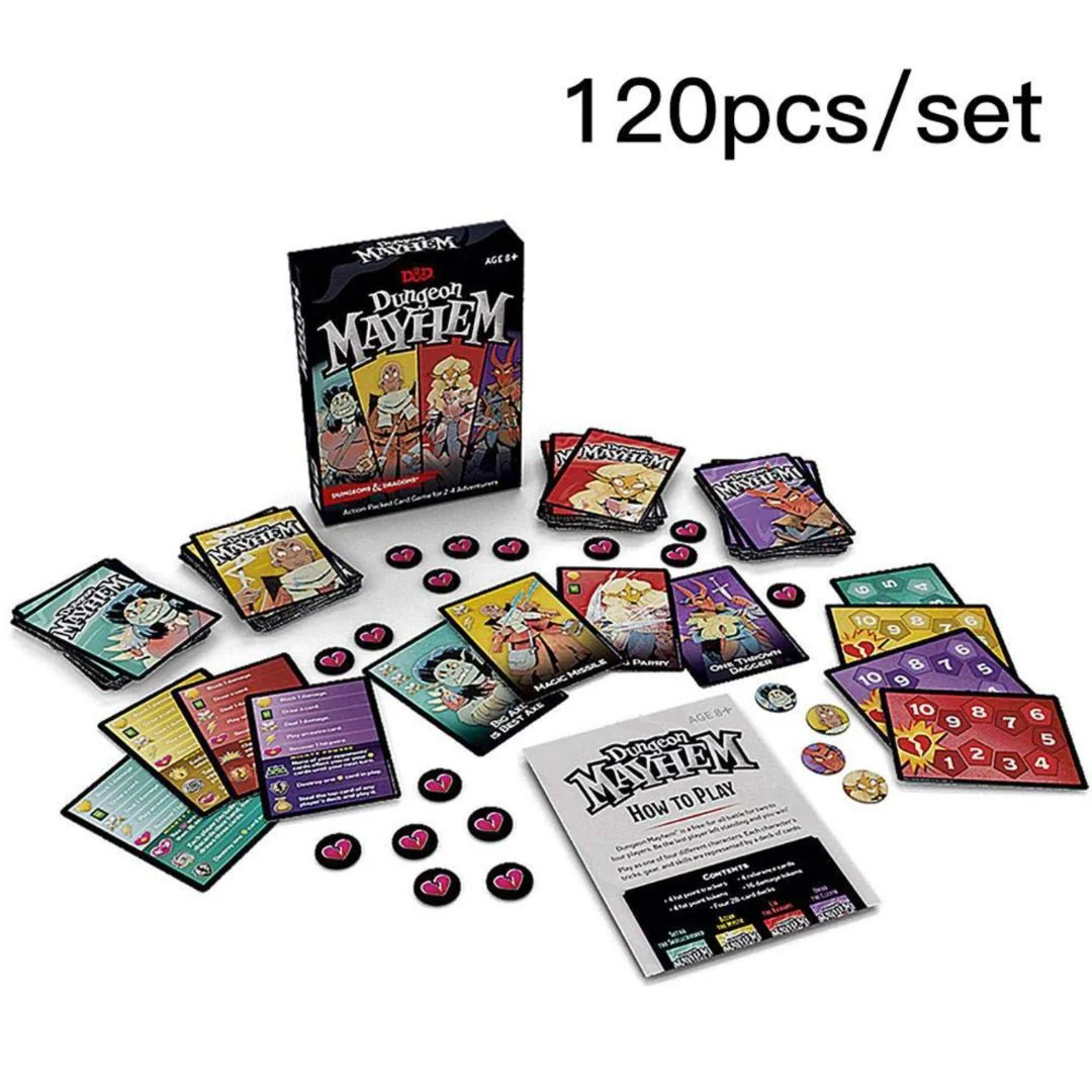 Dungeons And Dragons Mayhem Card Game 120 Cards Set - Image 2