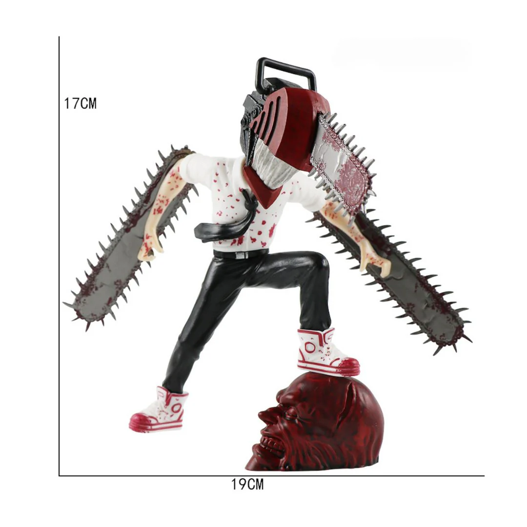 Dynamic Denzi Figure on Skull | 17 cm Chainsaw Man Battle Edition Collectibles - Image 2
