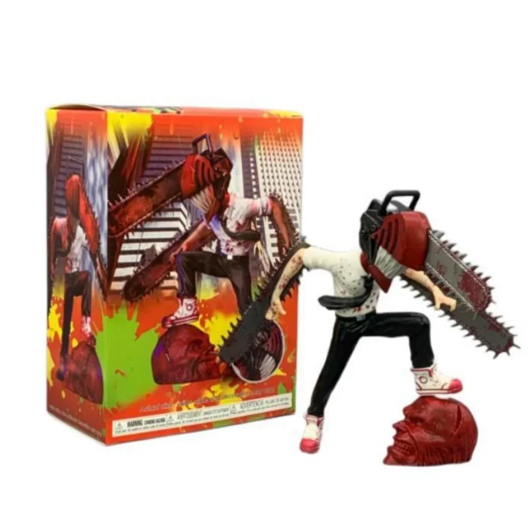 Dynamic Denzi Figure on Skull | 17 cm Chainsaw Man Battle Edition Collectibles - Image 5