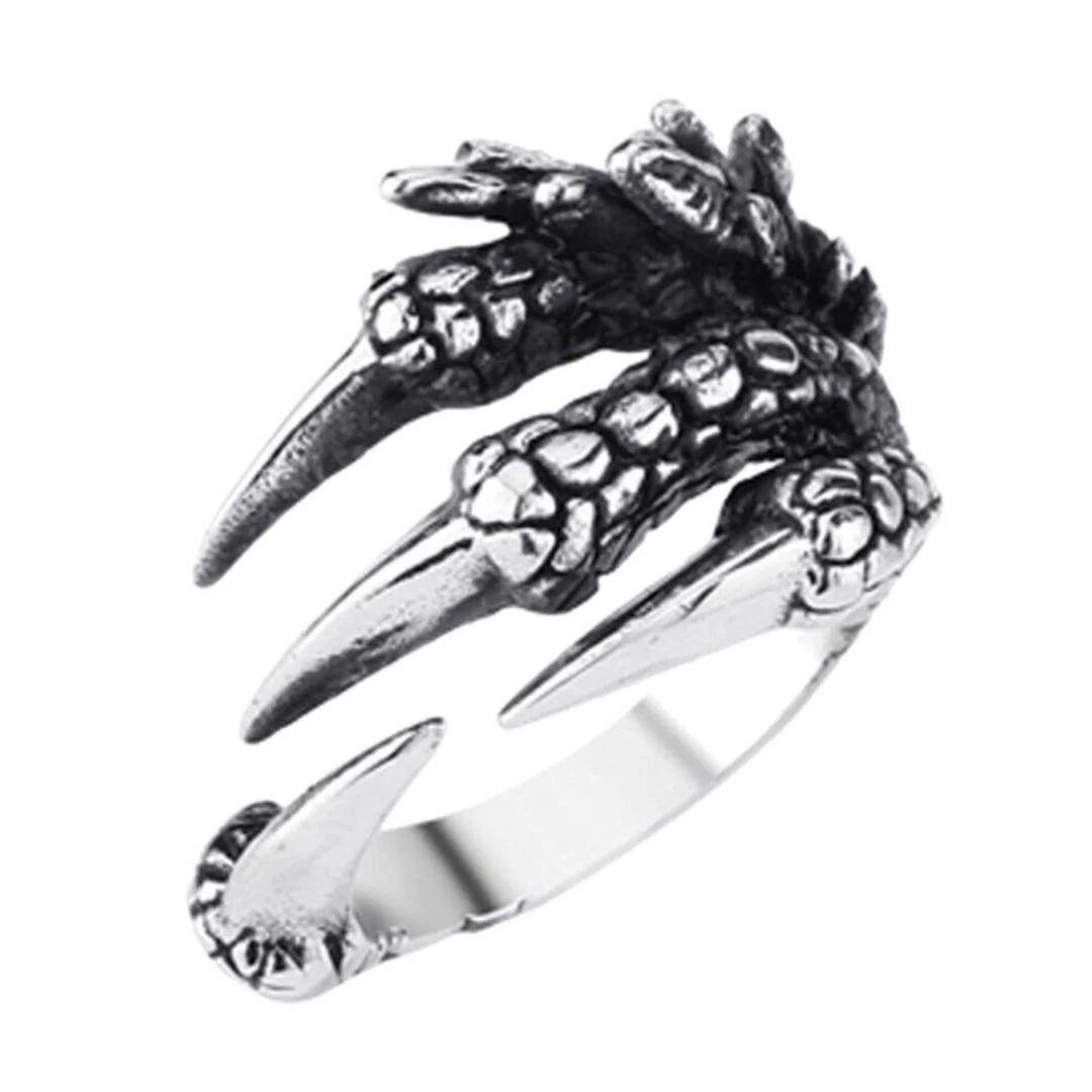 Eagle Claw Biker Ring - Adjustable Finger Ring - Image 5