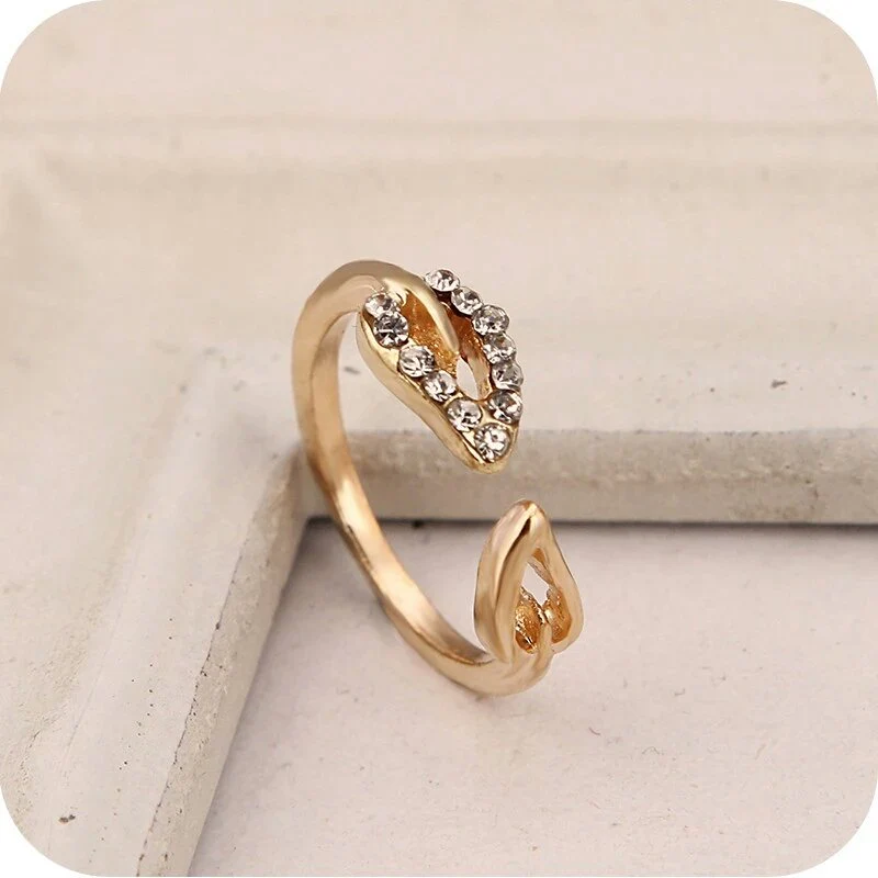 Enchanted leaves open adjustable ring - Image 4
