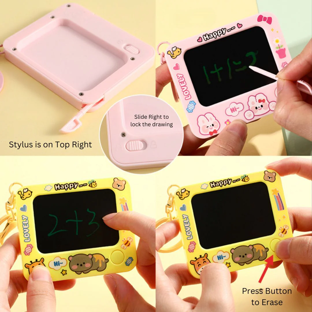 Erasable Screen Keychain | Pookie Keychain with Screen n Stylus - Image 3