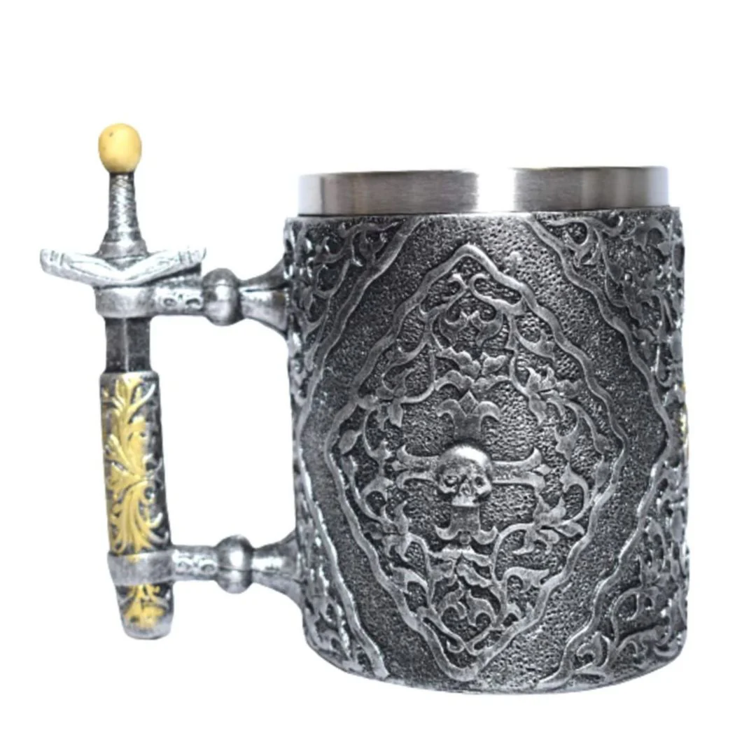 Exquisite Skull Mug 3D Stainless Steel Coffee Mug Tea Cup 400 ml - Image 3