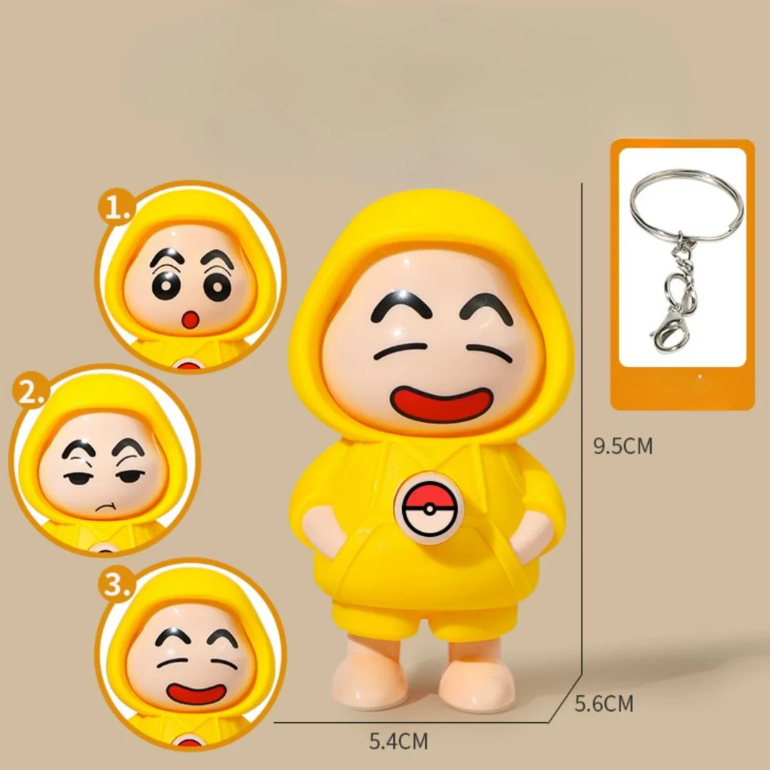 Face Changer Keychain | Rotating Mood Toy Keychain - Image 2