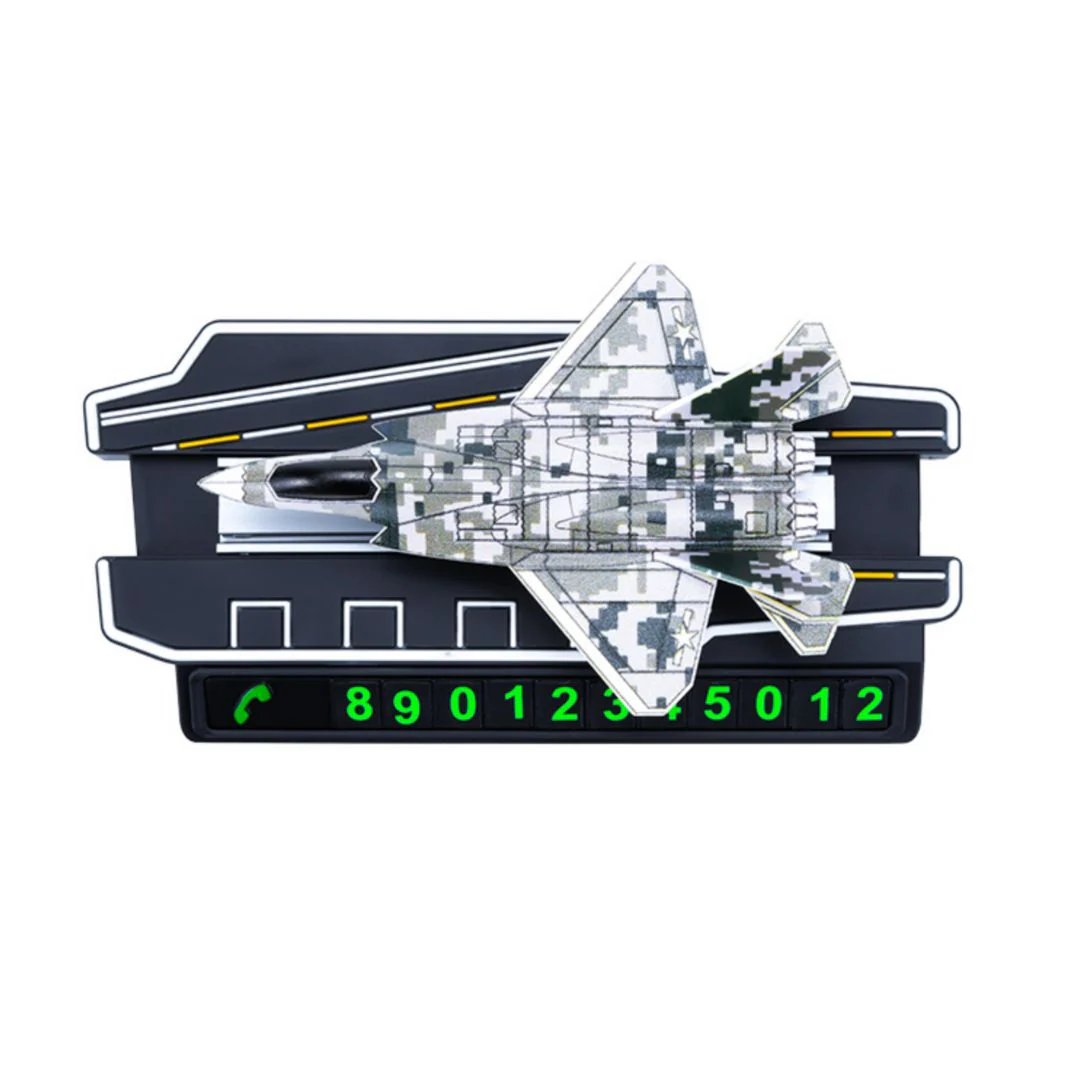 Sliding Fighter Jet Dashboard Decor – With Hidden Phone Number Display - Image 4