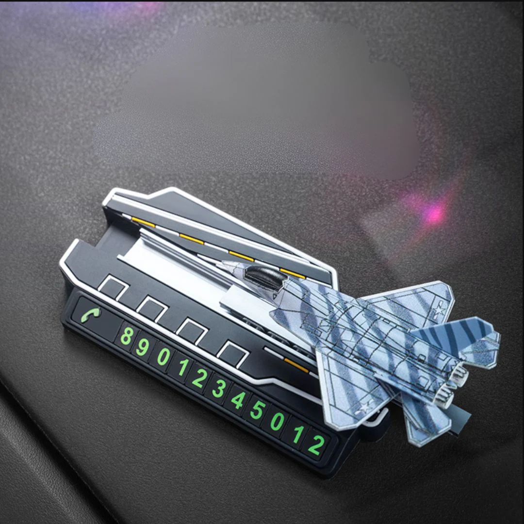 Sliding Fighter Jet Dashboard Decor – With Hidden Phone Number Display - Image 5
