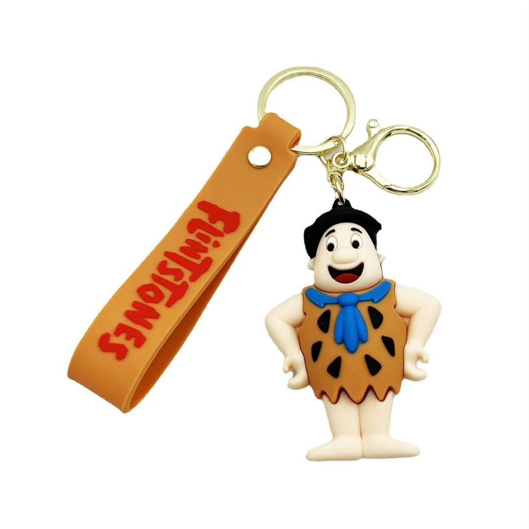 Stylish and Durable Flinstones Silicone Keychain - Perfect Gift for 90s Kids! - Image 3