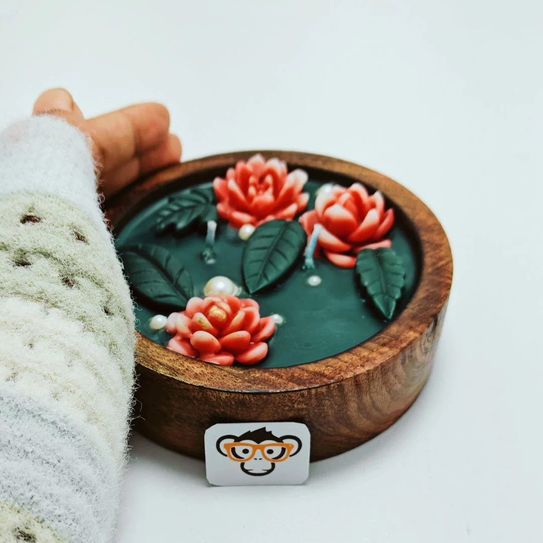 Floating Blossoms - Lotus in Tub Candle - Image 3