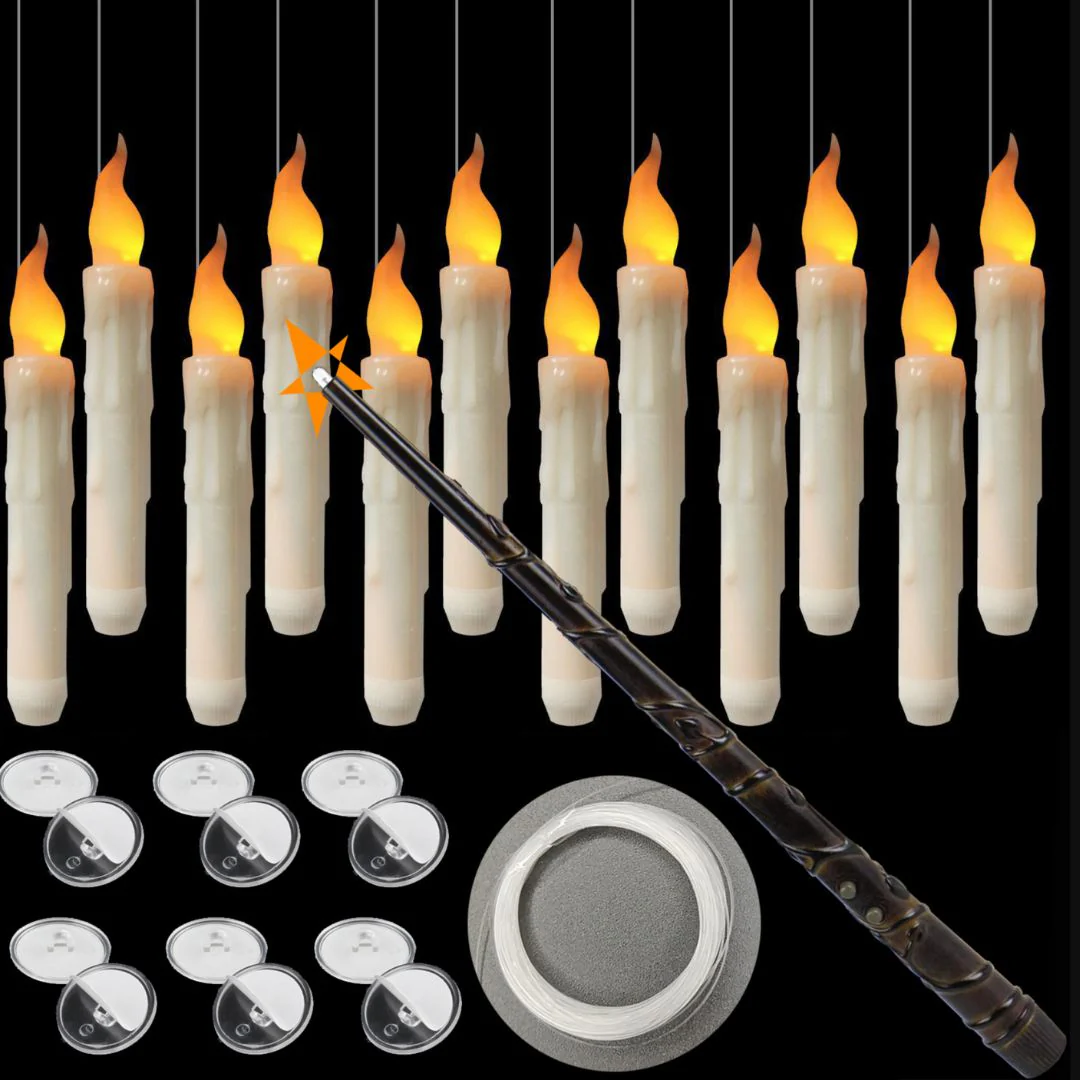 Floating Candles with Remote | Battery-Operated Candle Set - Image 4