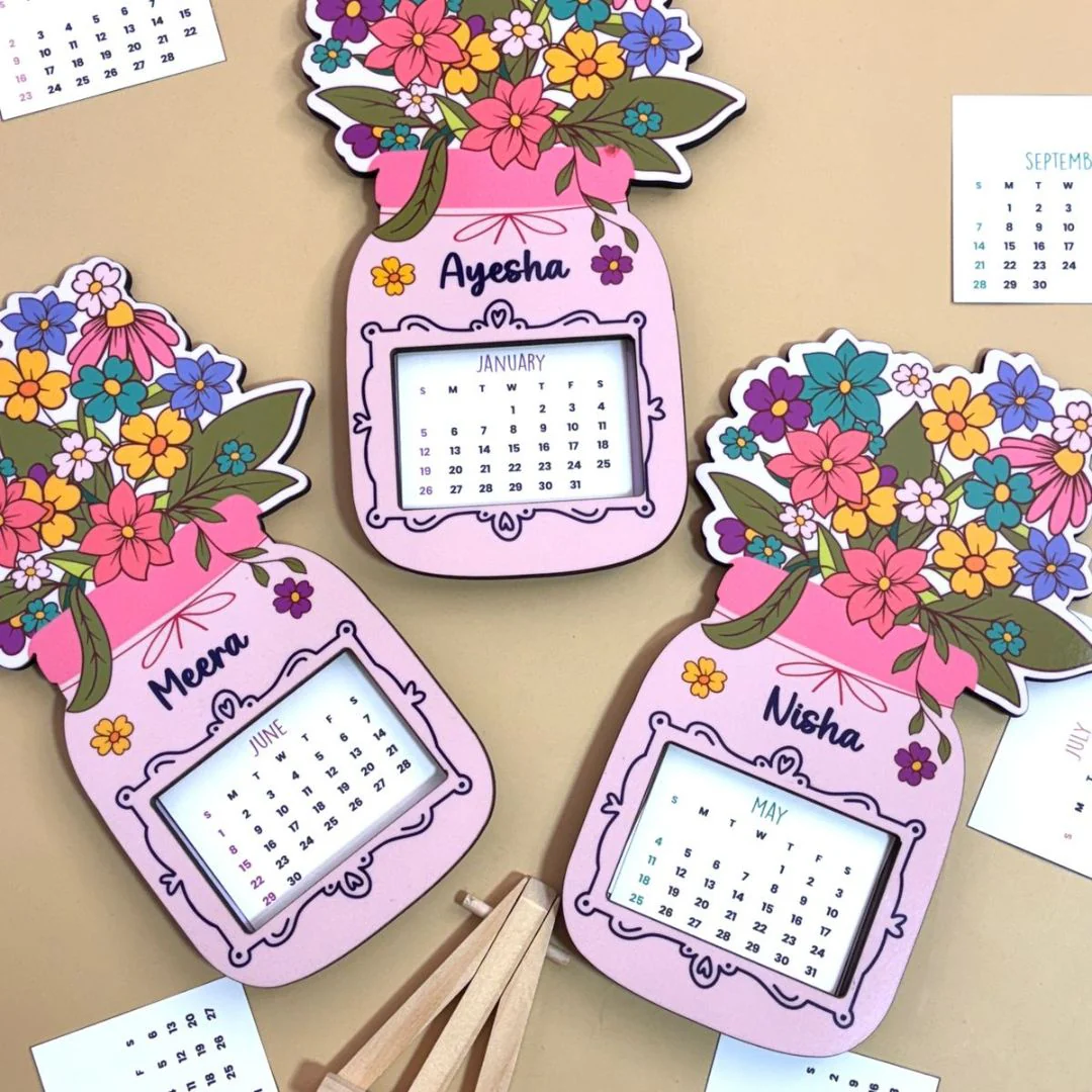 Floral Bliss Desk Calendar - Image 3