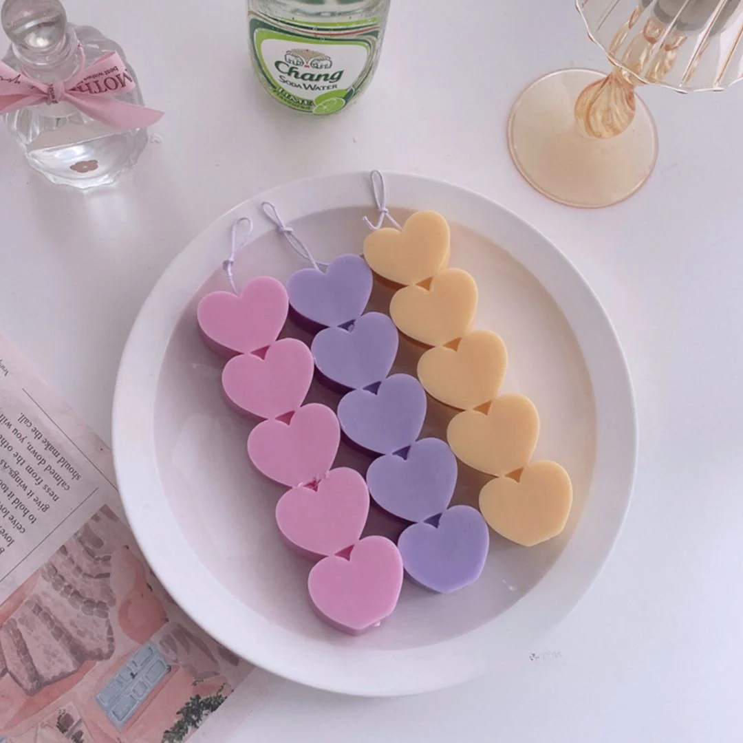 Fluffy Heart Shaped Candle | "Dil Deke Dekho" Series Candle [ 1 Pc Only] - Image 6