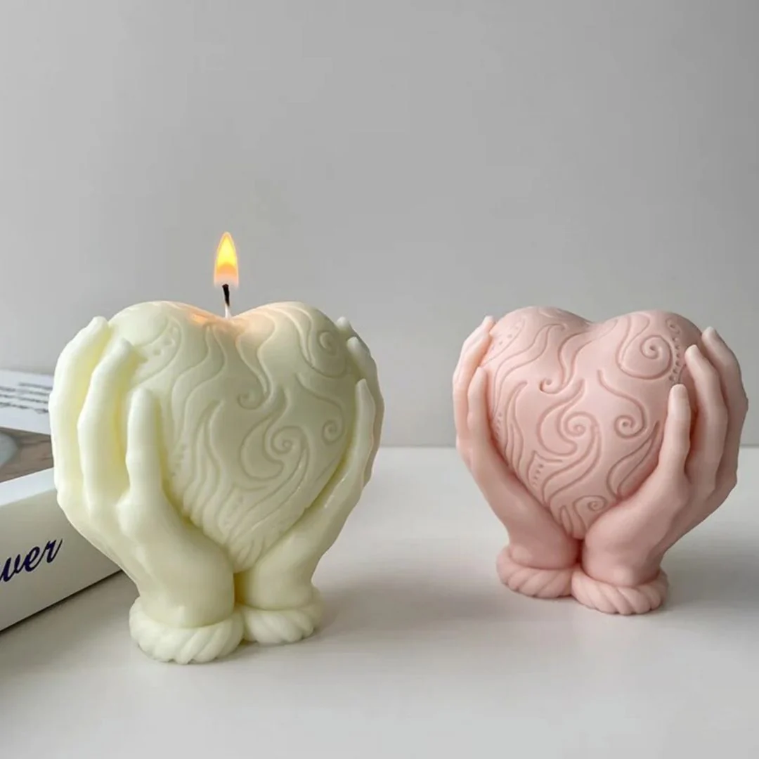 Fluffy Heart Shaped Candle | "Dil Deke Dekho" Series Candle [ 1 Pc Only] - Image 7