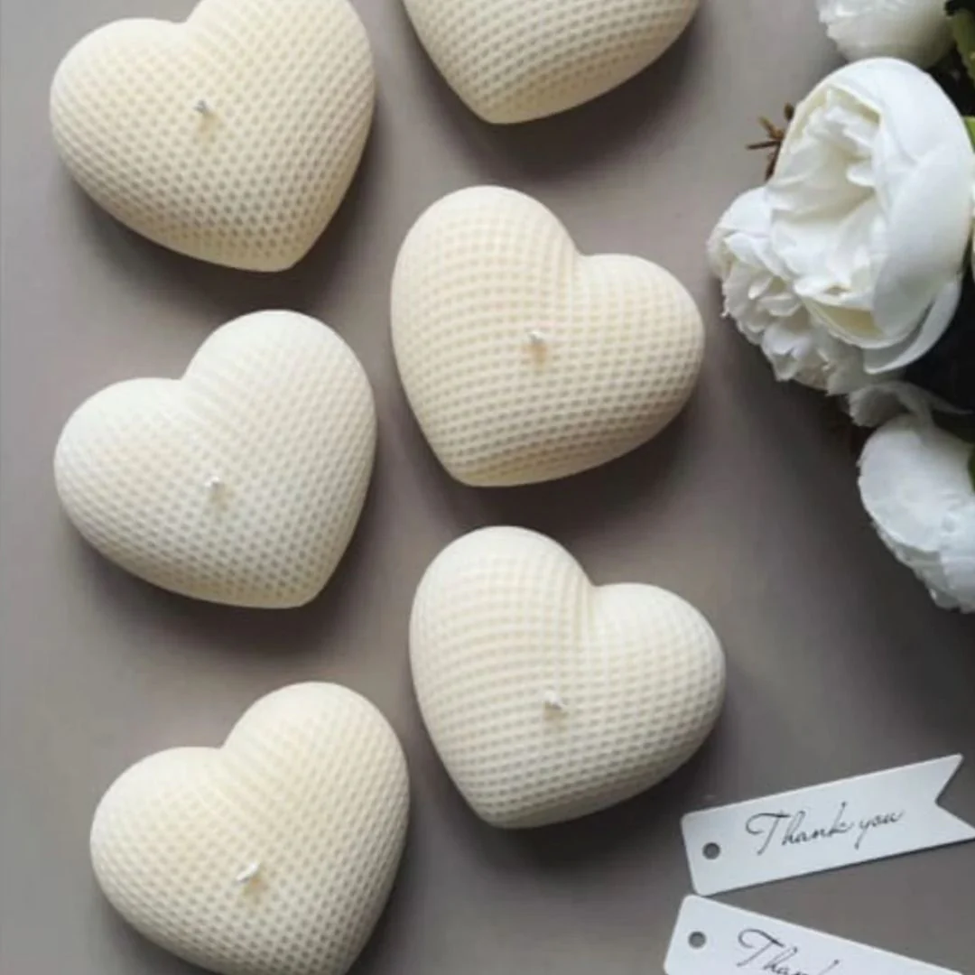 Fluffy Heart Shaped Candle | "Dil Deke Dekho" Series Candle [ 1 Pc Only] - Image 8