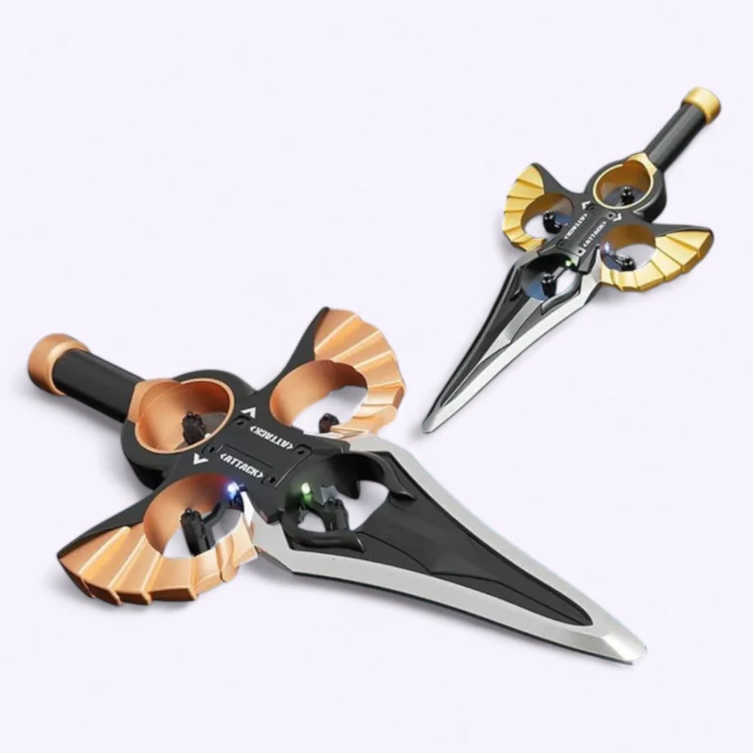 Flying Sword RC Drone Toy | 4-Propeller Hover Blade - Thermocol