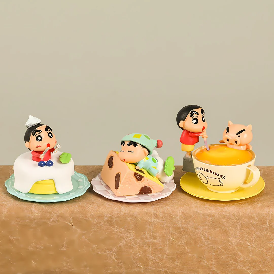 Foodie Shin Chan Figurines: A Taste of Mischief - Image 3