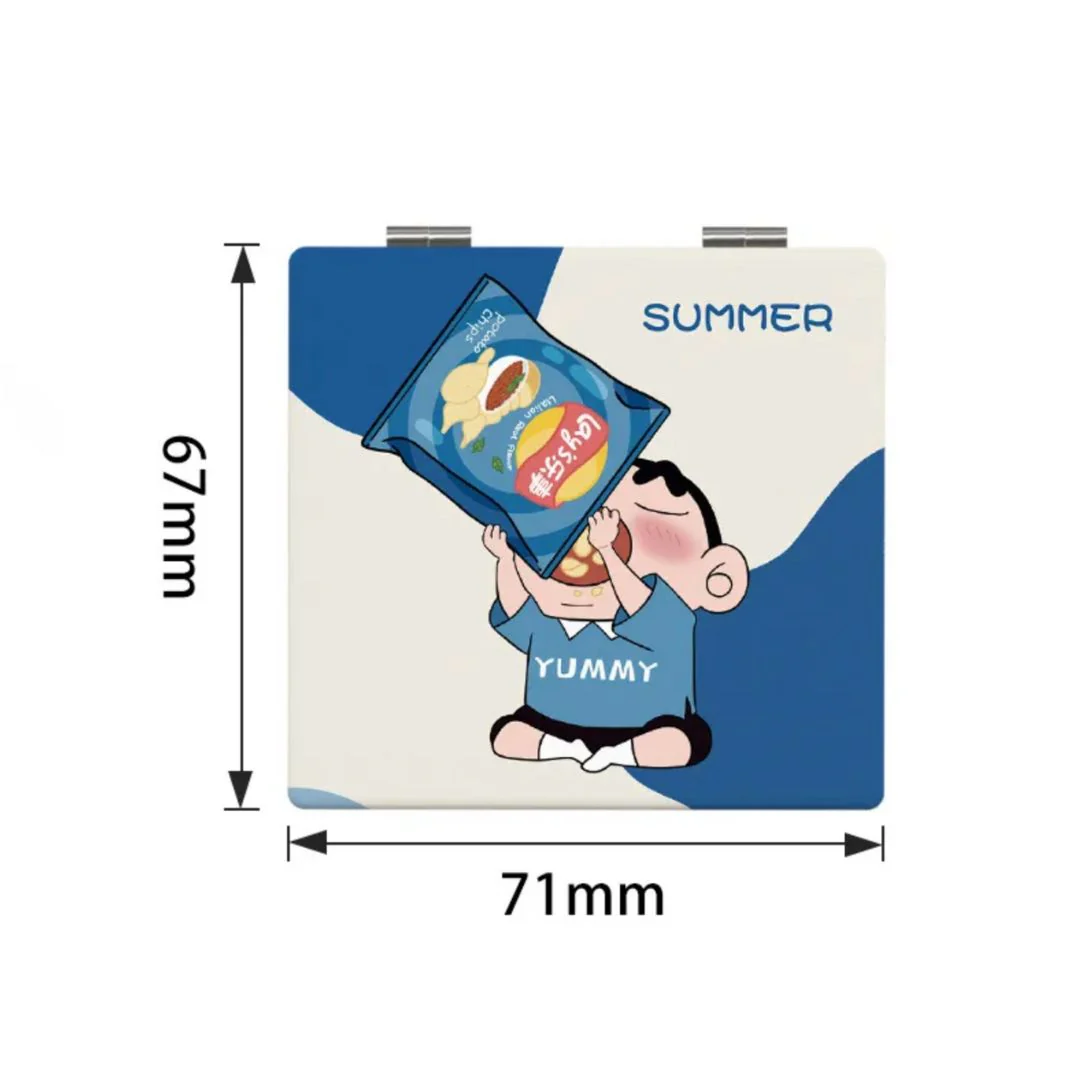 Foodie ShinChan Pocket Mirror | Collectible Mirror with High Resolution Print - Image 2