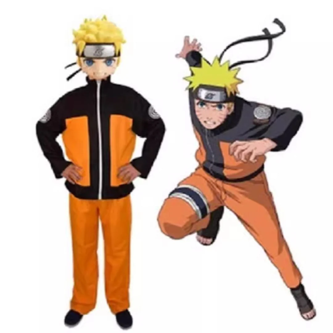 Naru-to Uzumaki Cosplay Costume | Anime Outfit with Jacket n Pants - Image 2