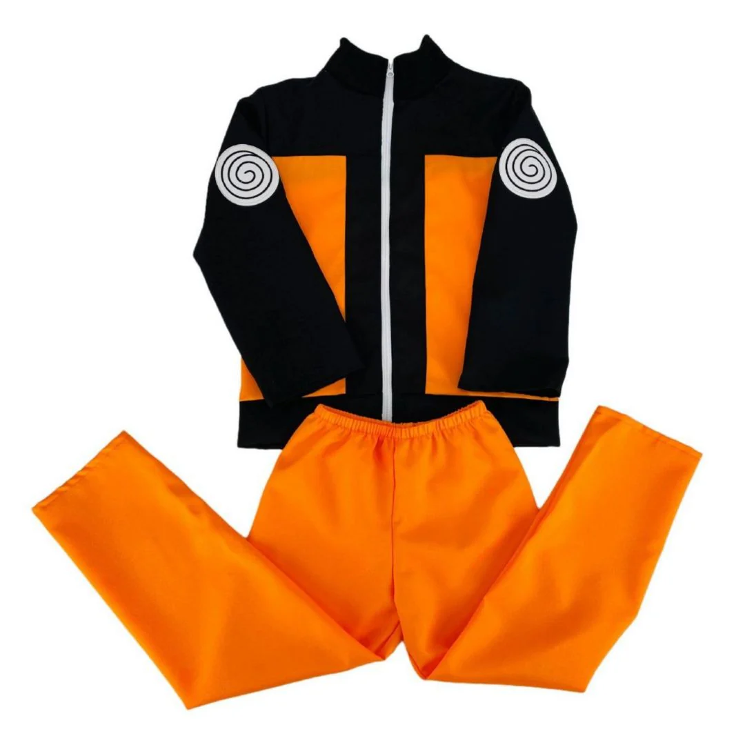 Naru-to Uzumaki Cosplay Costume | Anime Outfit with Jacket n Pants - Image 4