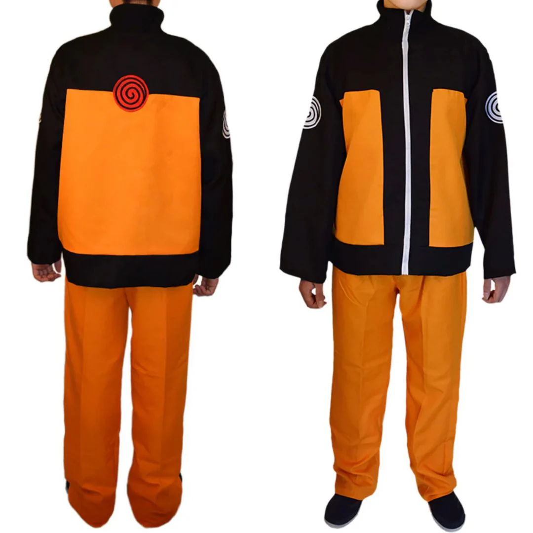 Naru-to Uzumaki Cosplay Costume | Anime Outfit with Jacket n Pants - Image 5